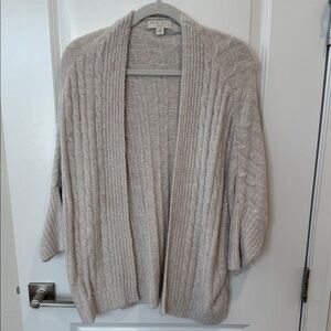 BAREFOOT Dreams Cozychic Lite Cream Open-Front Cardigan